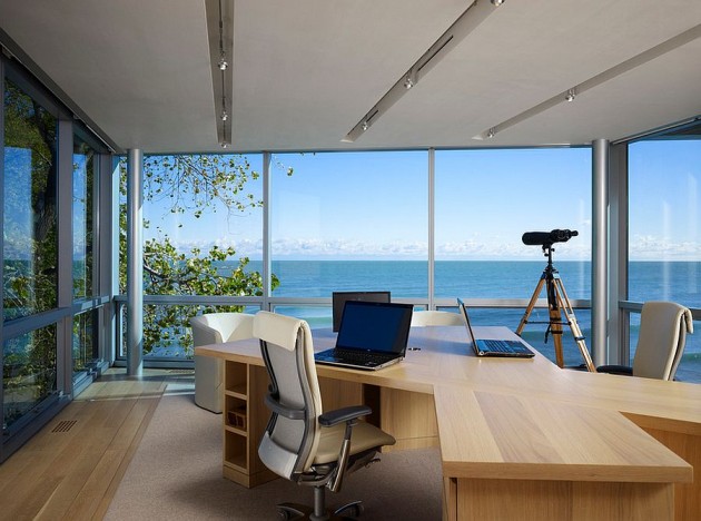 14 Marvelous Home Office Designs With Ocean View