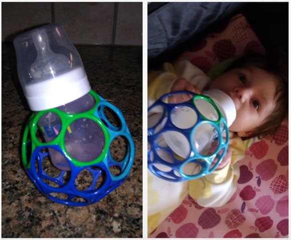 DIY Bottle holder lets babies feed themselves 9