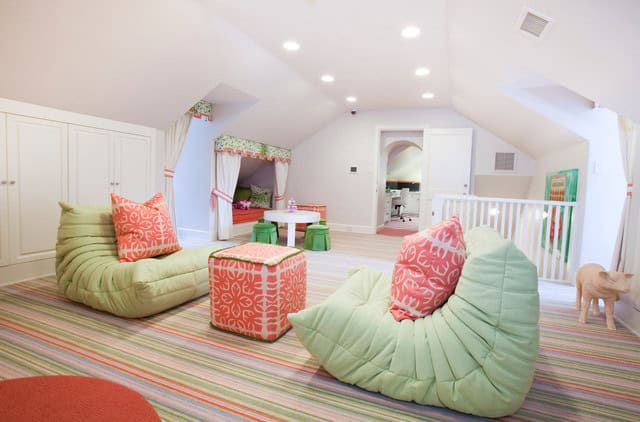 20 Comfortable Attic Playroom Design Ideas 10