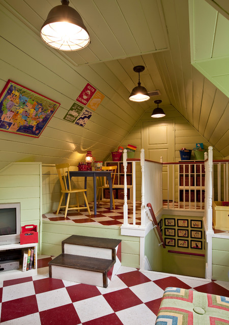 20 Comfortable Attic Playroom Design Ideas