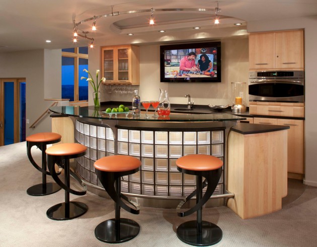 16 Amazing Contemporary Home Bars For The Best Parties