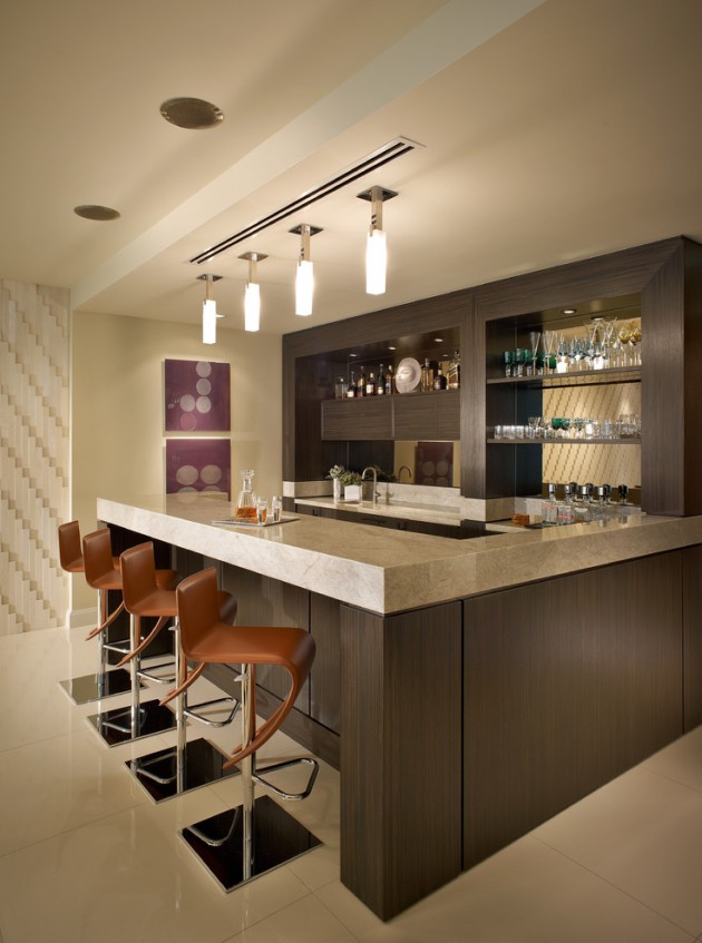 16 Amazing Contemporary Home Bars For The Best Parties 4 630x847