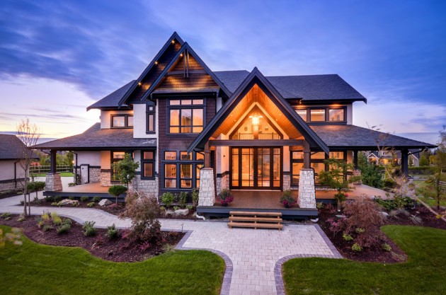 16 Wicked Transitional Exterior Designs Of Homes You ll Love