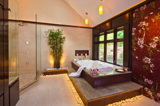 16 Majestic Asian Inspired Bathroom Design Ideas