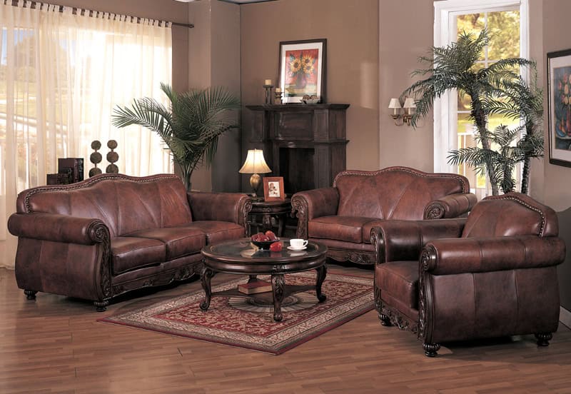15 Classy Leather Sofa Set Designs 10