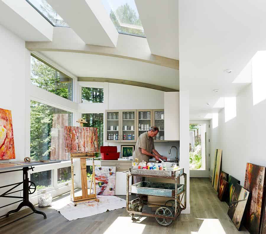 16 Alluring Home Office Deisngs With Skylights 1