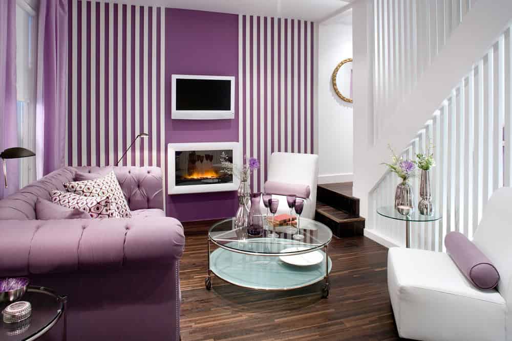 19 Phenomenal Purple Living Room Design Ideas 1
