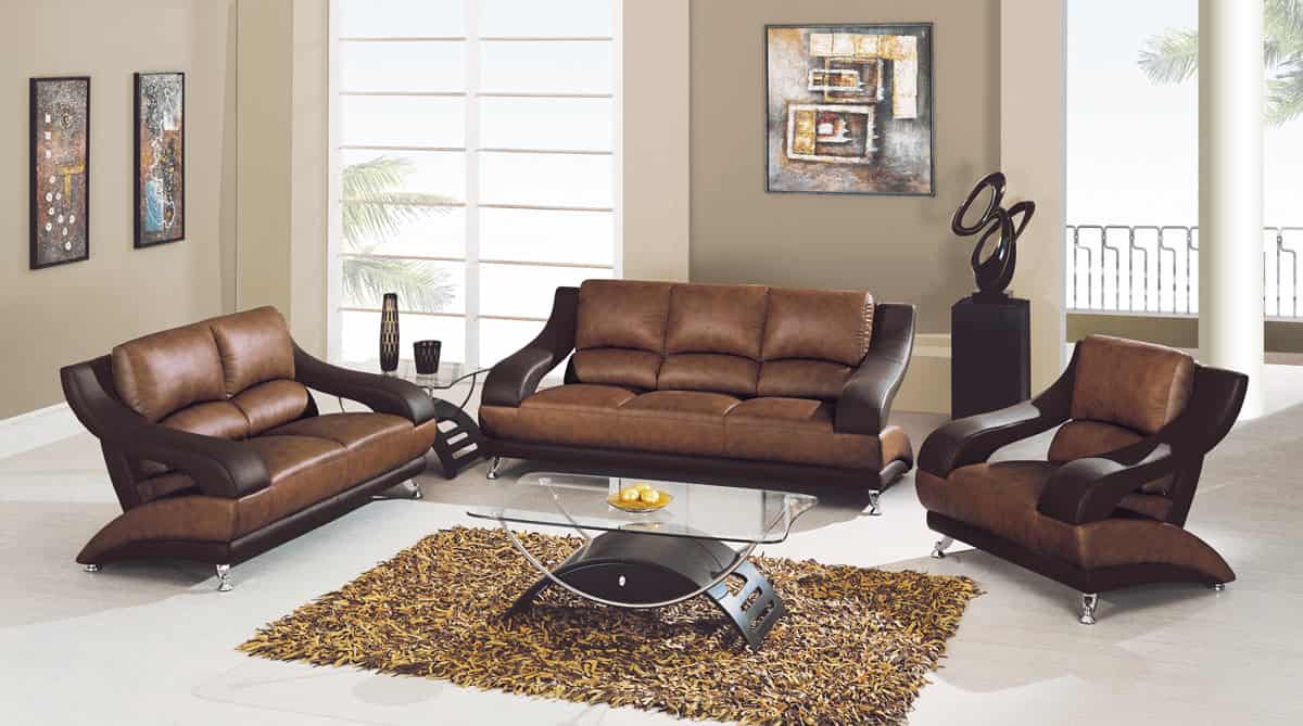 15 Classy Leather Sofa Set Designs 11