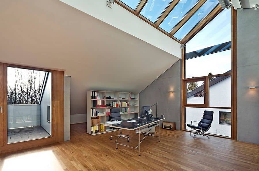 16 Alluring Home Office Deisngs With Skylights 12