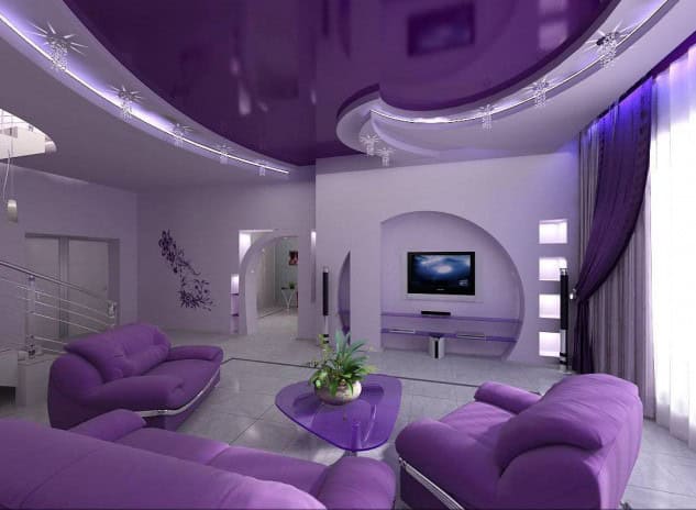 19 Phenomenal Purple Living Room Design Ideas 12