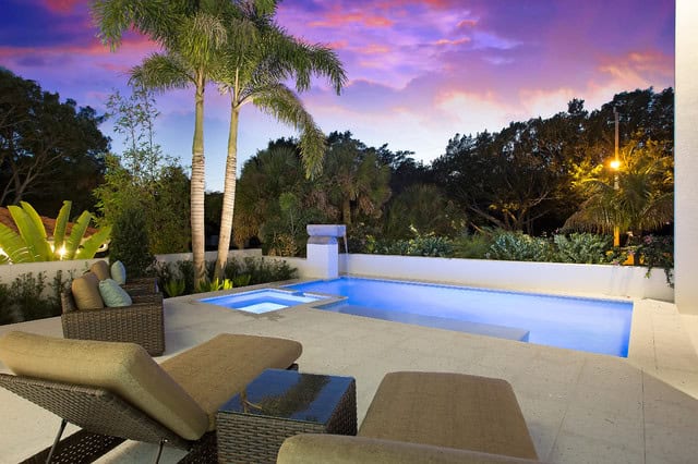 19 Astonishing Concrete Pool Deck Designs 13