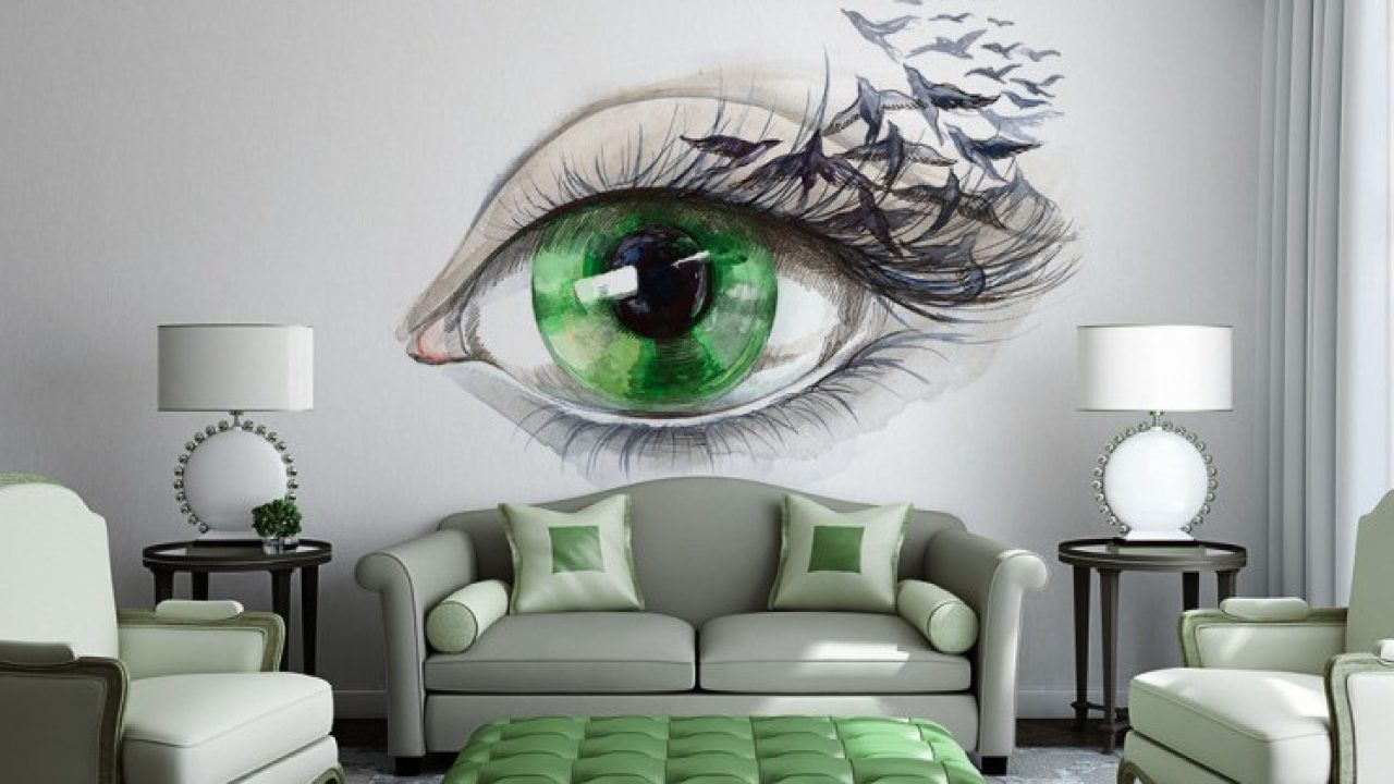 15 Refreshing Wall Mural Ideas For Your, Living Room Murals