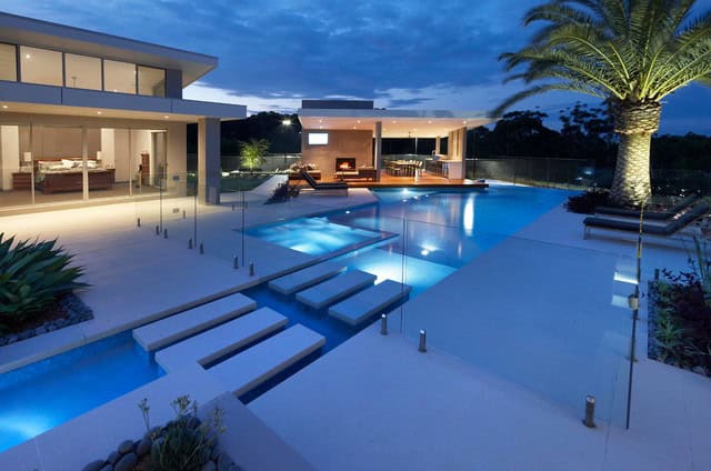 19 Astonishing Concrete Pool Deck Designs 15