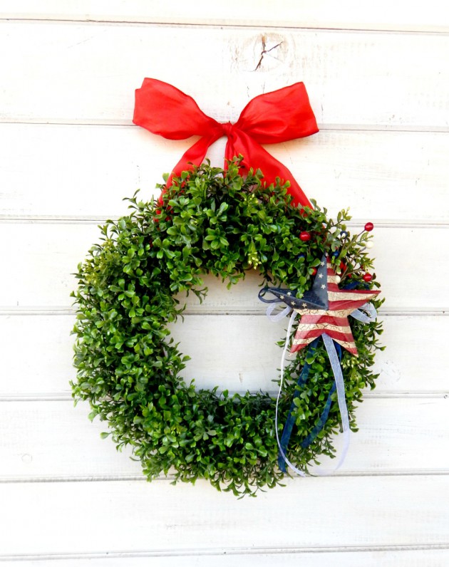 16 Patriotic Handmade 4th Of July Wreaths That You Can Easily Make By Yourself
