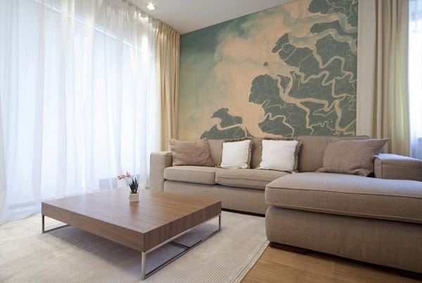 15 Refreshing Wall Mural Ideas For Your Living Room 1
