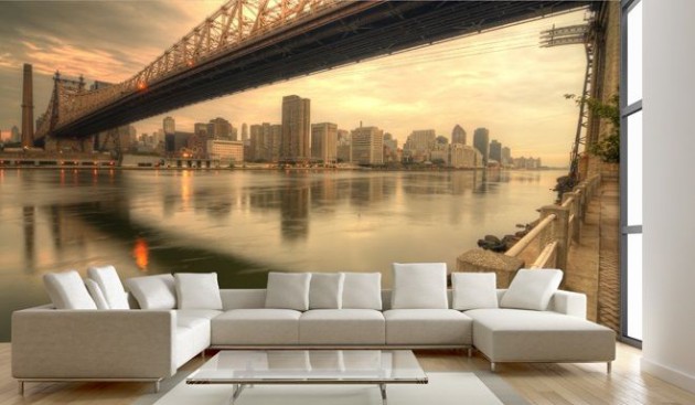 15 Refreshing Wall Mural Ideas For Your Living Room