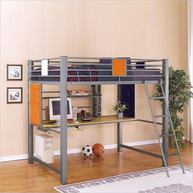 18 Super Smart Ideas Of Bunk Beds With Desk, How To Make A Loft Bed With Desk Underneath