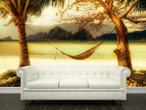 15 Refreshing Wall Mural Ideas For Your Living Room