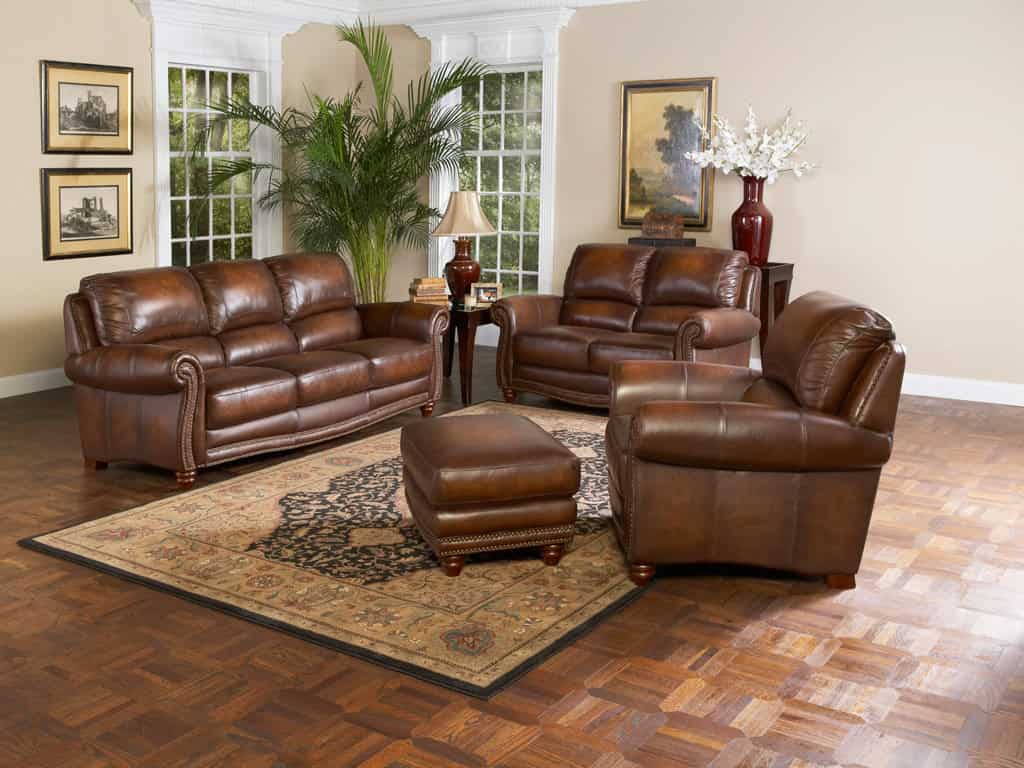 15 Classy Leather Sofa Set Designs 4