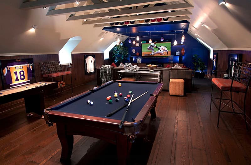 The Best 16 Ideas To Transform The Attic Into Fun Game Room 7