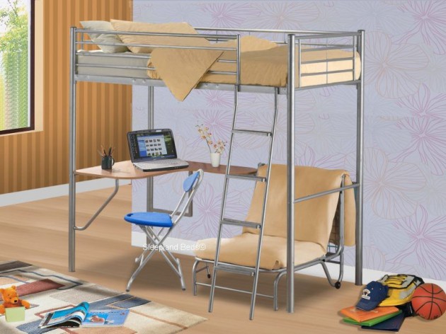 18 Super Smart Ideas Of Bunk Beds With Desk, Bunk Bed With Desk And Sofa