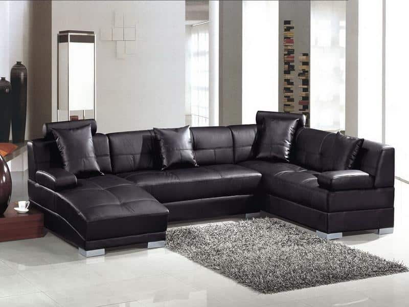 15 Classy Leather Sofa Set Designs 7