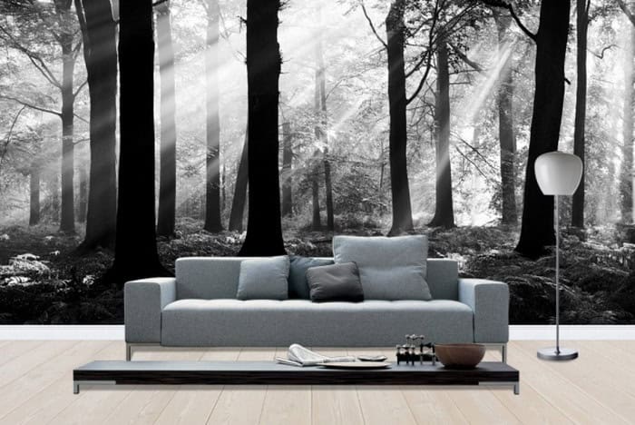 15 Refreshing Wall Mural Ideas For Your Living Room 8