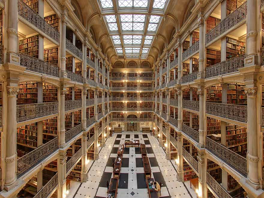 George Peabody Library, Baltimore, Maryland, Usa 8