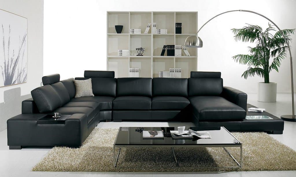 15 Classy Leather Sofa Set Designs 9