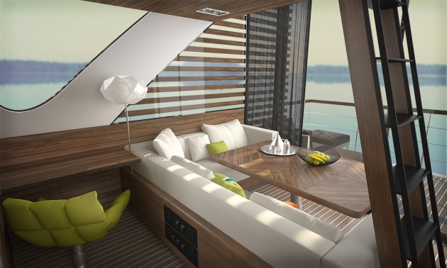 catamaran apartment Interior 1