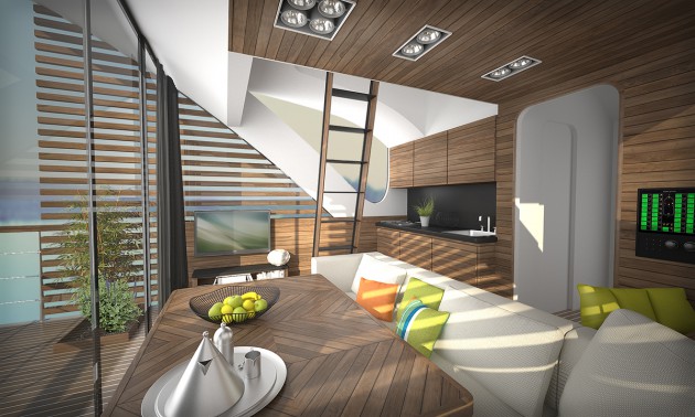 catamaran apartment Interior 2