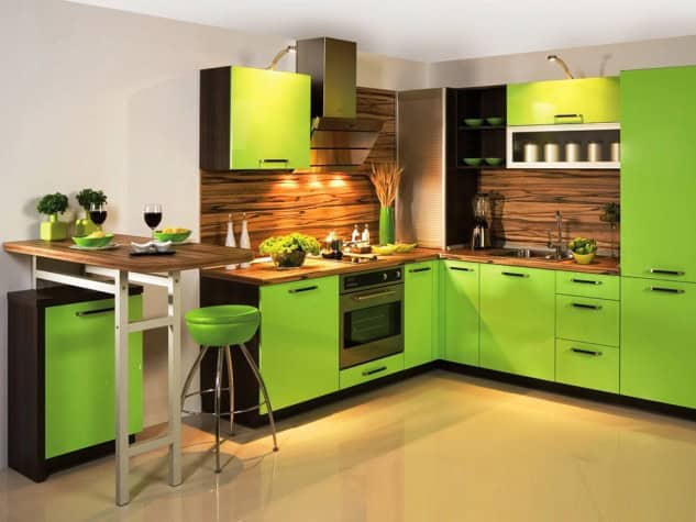 16 Lively Green Kitchen Design Ideas 1