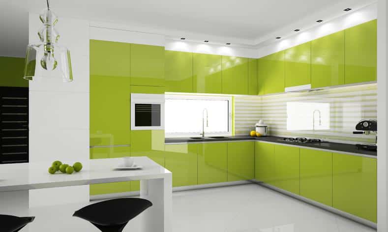16 Lively Green Kitchen Design Ideas 11