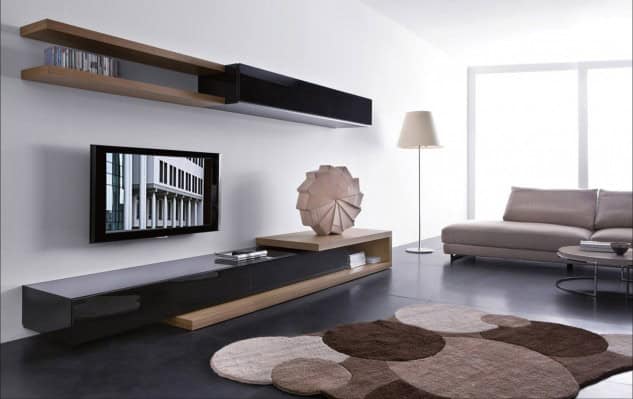 18 Trendy TV Wall Units For Your Modern Living Room 11