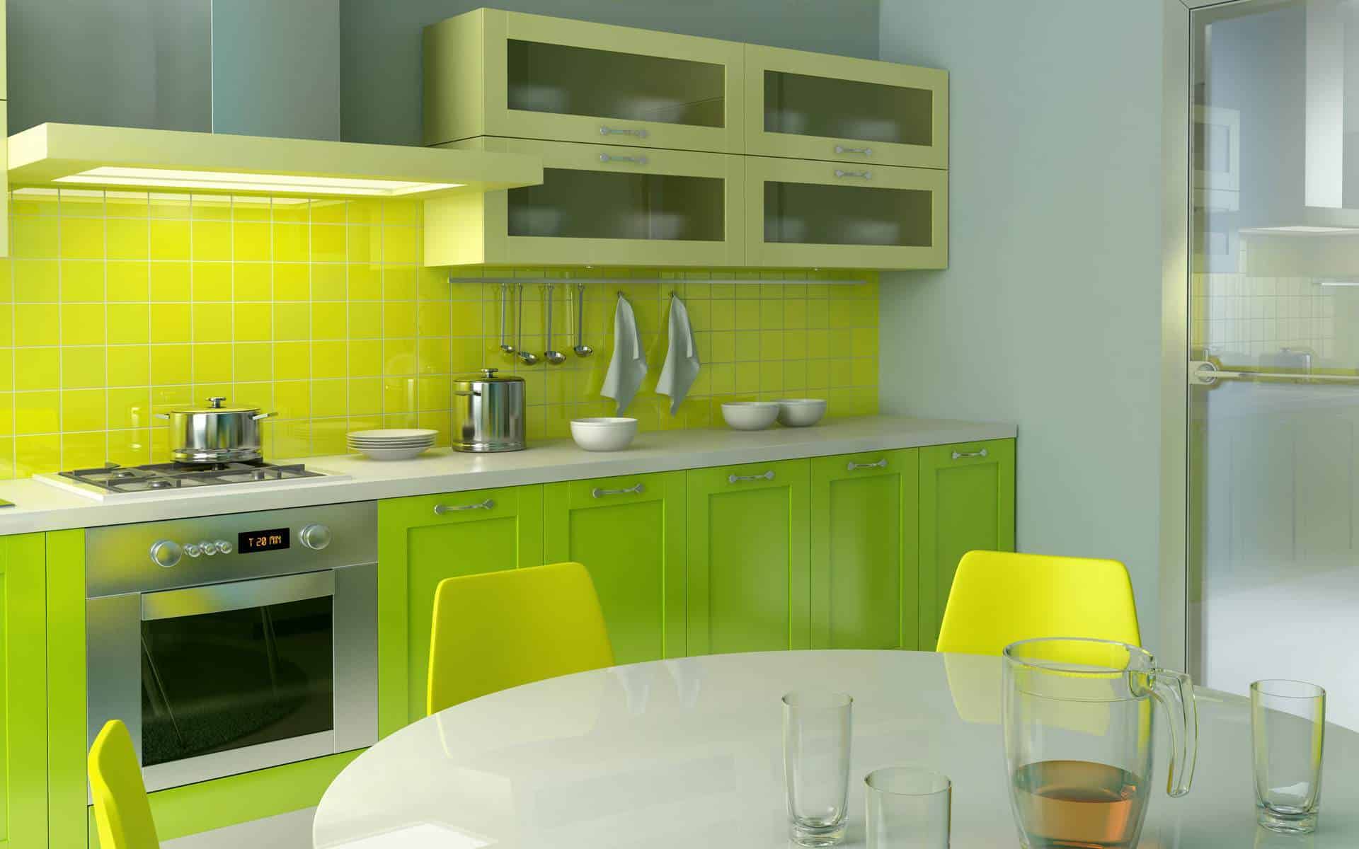 16 Lively Green Kitchen Design Ideas 14