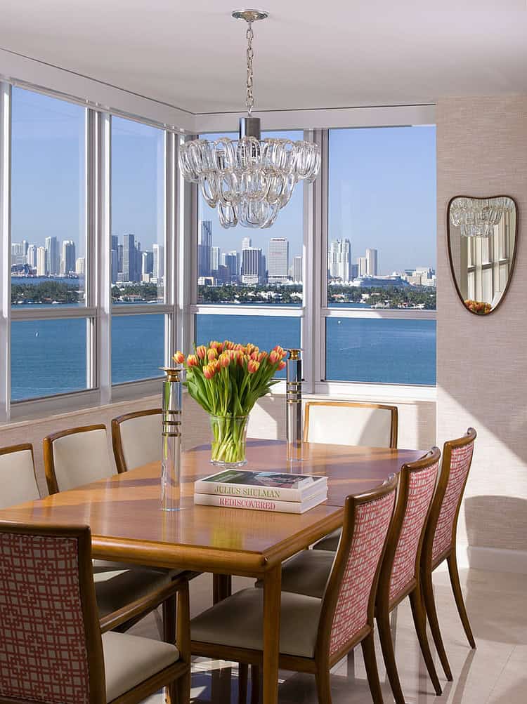 17 Classy Dining Room Designs With Dashing View 16