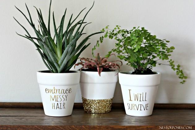 18 Simple Easy  DIY Flower  Pot  Designs 