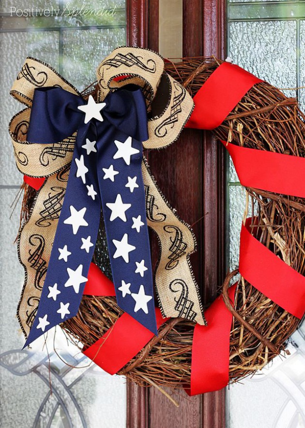 17 Impressive DIY Patriotic Wreath Ideas