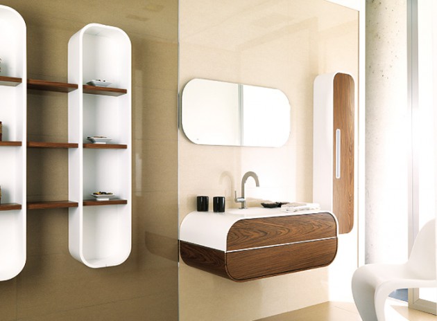 19 Astounding Contemporary Bathroom Cabinet Designs