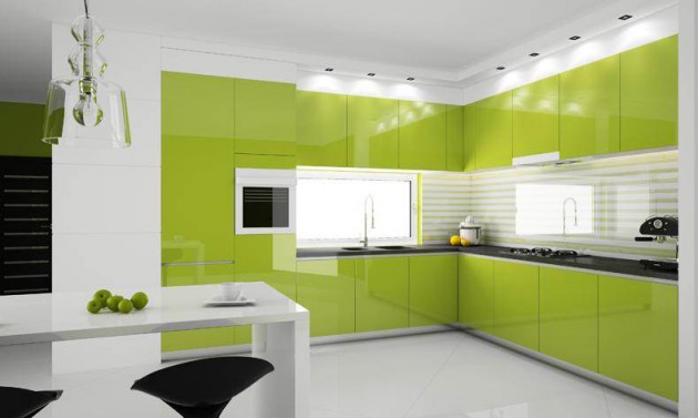 16 Lively Green Kitchen Design Ideas