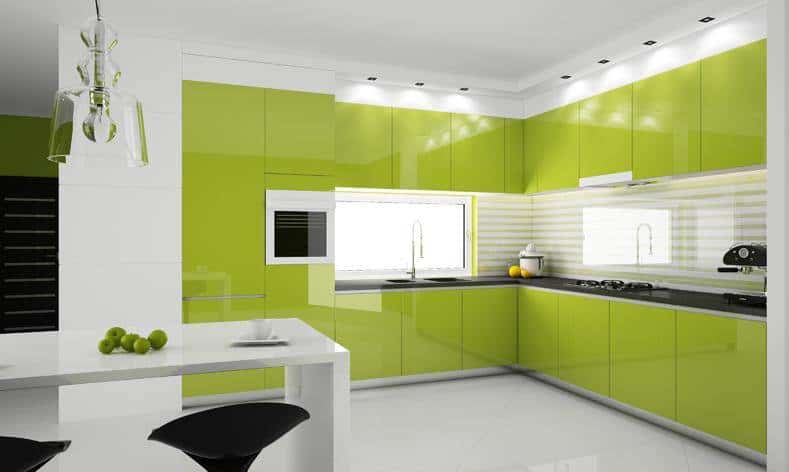 16 Lively Green Kitchen Design Ideas 2
