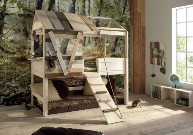 17 Cheerful Treehouse Bed Designs For More Joy & Fun 2