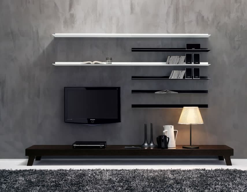 18 Trendy TV Wall Units For Your Modern Living Room 2