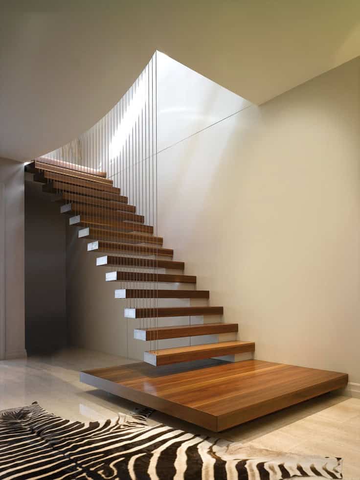 16 Delightful Floating Staircase Design Ideas For Contemporary Homes 3