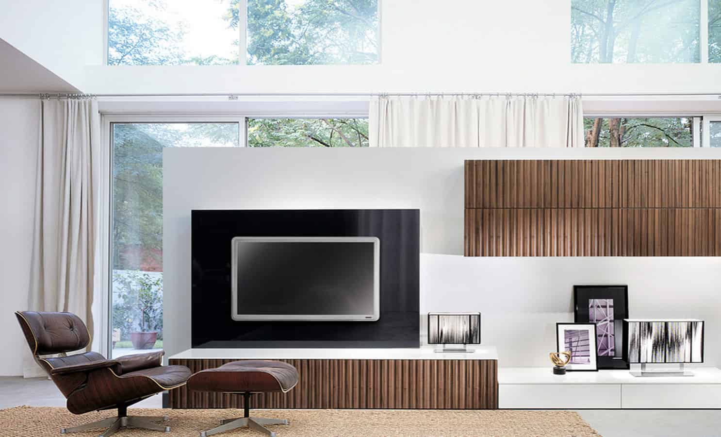 18 Trendy TV Wall Units For Your Modern Living Room 4