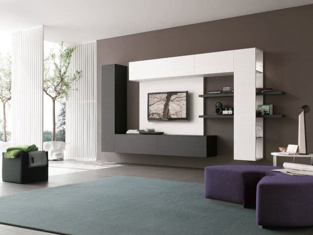 18 Trendy TV Wall Units For Your Modern Living Room 5