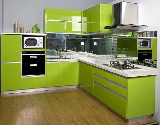 16 Lively Green Kitchen Design Ideas 6