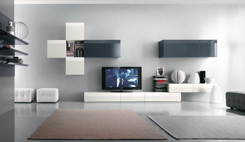 18 Trendy TV Wall Units For Your Modern Living Room 6