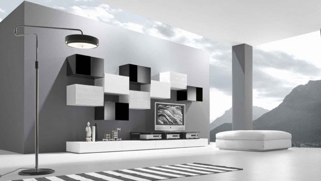 18 Trendy TV Wall Units For Your Modern Living Room 7