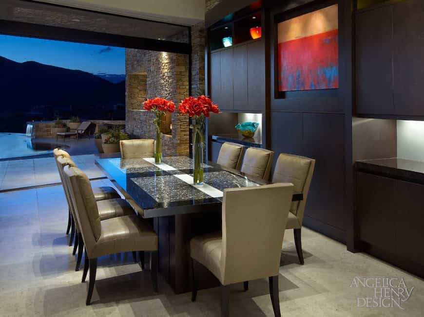 17 Classy Dining Room Designs With Dashing View 8